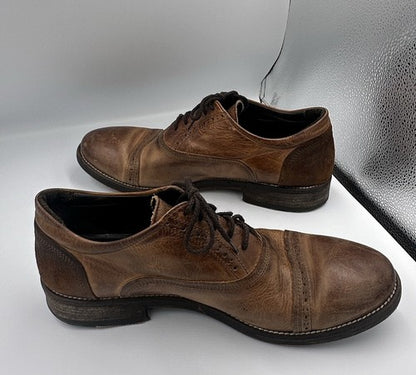 Bacco Bucci Boni Brown Genuine Leather Calfskin Oxford Shoes 11