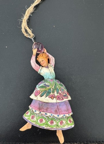 LADY DANCING ONLY Jim Shore Heartwood Creek 12 Days of Christmas Ornament ladies