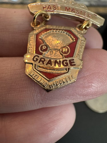 Grange Order Of Patrons Of Husbandry Past Master Lapel Pin 