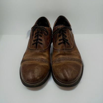 Bacco Bucci Boni Brown Genuine Leather Calfskin Oxford Shoes 11