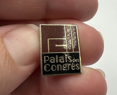 Vintage Palais des Congres Lapel Pin Congrès