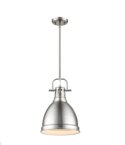 Golden Lighting 3604-PW-PW Pewter Duncan Single Light 9"W Mini Pendant AS-IS