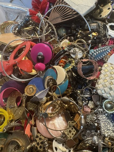 Vintage to Modern SINGLE Earring Lot Pierced Craft RePurpose Stud Dangle 1 Lb