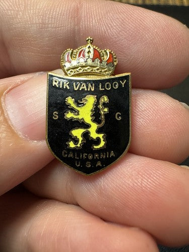 RARE Rik Van Looy Lapel Pin California USA SC
