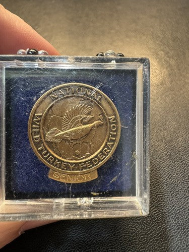 NWTF National Wild Turkey Federation Senior Sponsor Lapel Hat Pin New in Box