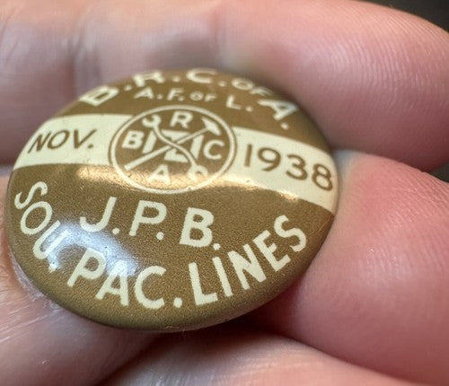 1938 Brotherhood Railway Carmen Union BRCA BRC Southern Pacific Lines J.P.B.