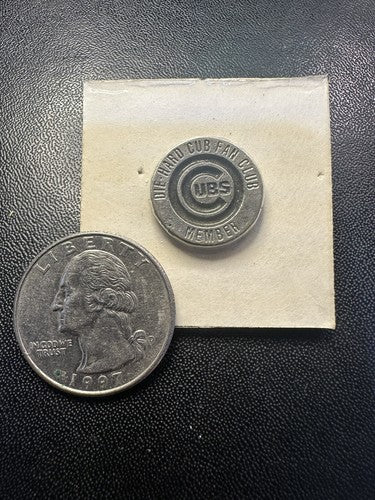 Vintage DIE-HARD CUB FAN CLUB MEMBER PIN Fine Pewter Collectable