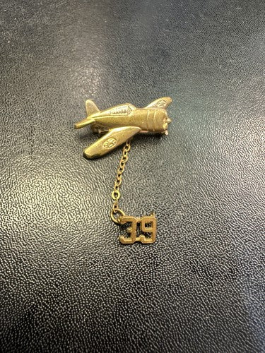 WWII 1939 Army Air Corps Pilot Home Front Sweetheart Pin F4 Wildcat