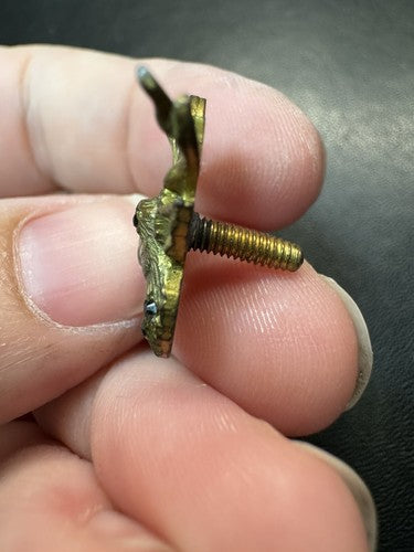 Antique Elks 3 Stone Screw Back Pin B.P.O.E. Elk Club