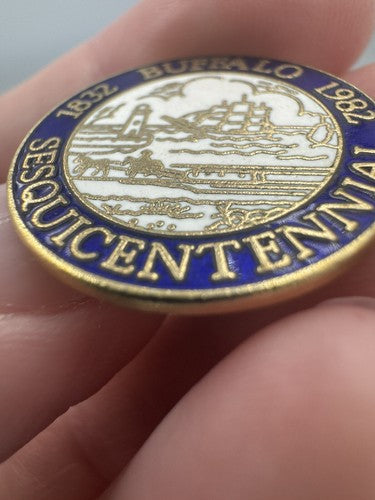 Vintage 1832 Buffalo New York NY Sesquicentennial 1982 Badge Pin