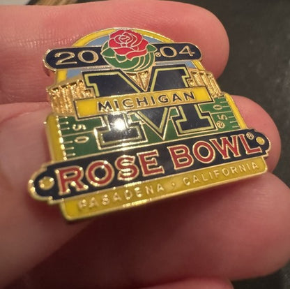 Michigan Wolverines Pins University of Michigan 2004 Rose Bowl Team College Pin
