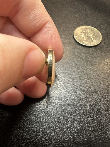 Genuine Burberry London Round Pin “Maybe It’s Because I’m A Londoner”