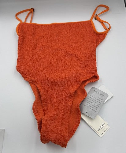 NWT BOND-EYE Palace One Piece Swimsuit Womens One Size Orange Vermillion