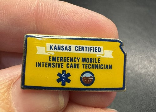 KANSAS CERTIFIED EMERGENCY MOBILE INTENSIVE CARE TECHNICIAN PIN EMS EMT