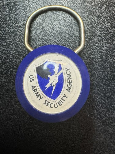 U.S. ARMY SECURITY AGENCY Key Chain New Old Stock