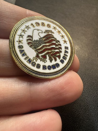 Vintage NASA JPL 1986 Savings Bond Drive Lapel Pin Jet Propulsion Laboratory