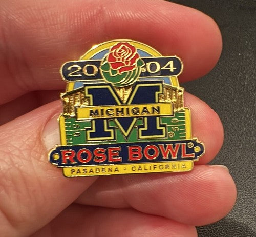 Michigan Wolverines Pins University of Michigan 2004 Rose Bowl Team College Pin