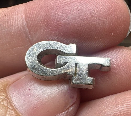 Georgia Tech Lapel Pin Tie Tack Georgia Institute Of Technology Silver Tone