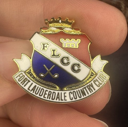 FORT LAUDERDALE COUNTRY CLUB LAPEL PIN LOGO GOLF
