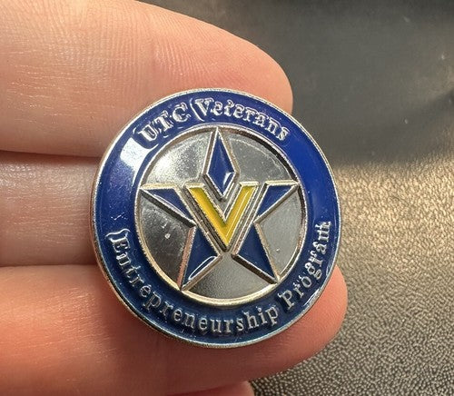 University of Tennessee Chattanooga UTC Veterans Entrepreneurship Program Pin