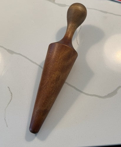 Primitive Vintage Large Wooden Pestle Masher For Mortar or Cone Strainer 11”