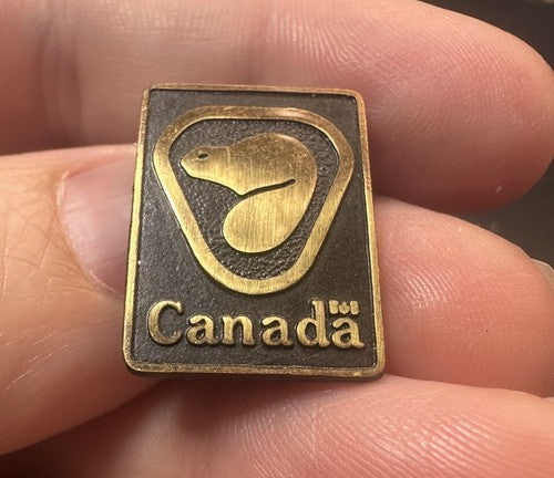 Vintage Parks Canada National Park Park Logo Emblem Gold Tone Lapel Pin