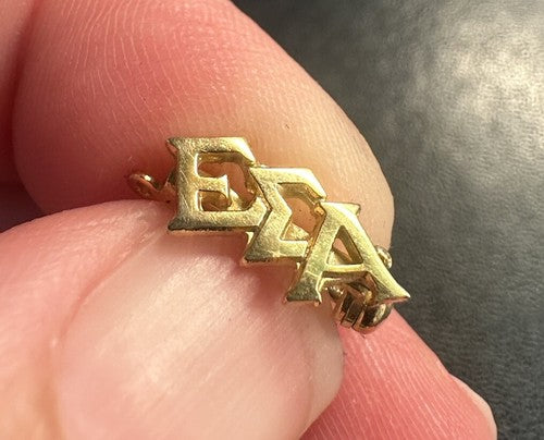 EΣΑ Epsilon Sigma Alpha Greek Letter Fraternity Lapel Pin Tie Tack