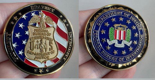 FBI Challenge Coin Federal Bureau of Investigation