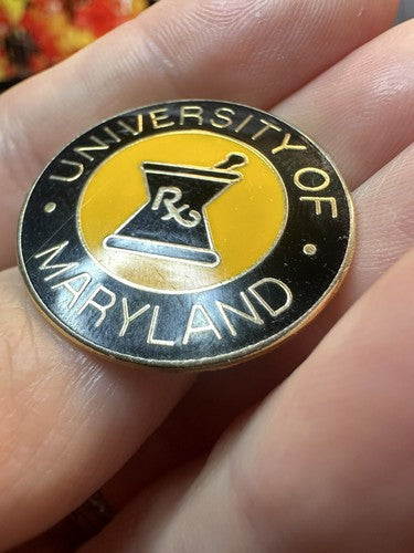 RARE Vintage University of Maryland School of Pharmacy Lapel Pin Tie Tack