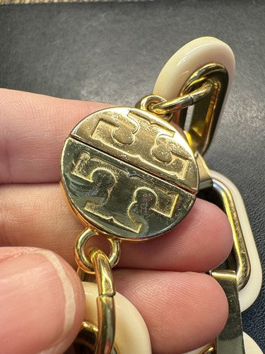 Tory Burch HEIDI Link Gold Logo Bracelet