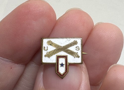 WWI US ARTILLERY BLUE STAR SON IN SERVICE ENAMELED PATRIOTIC PIN - WW1