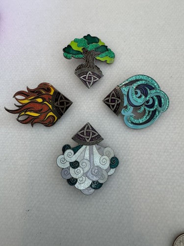 2017 Oregon Celtic Destination Imagination Pins Set Of Four ORDI Earth Wind Fire