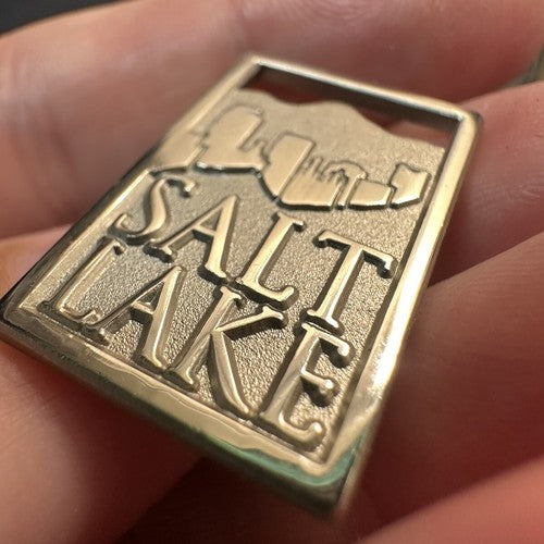 Vintage Hat Lapel Pin SL Salt Lake City County Utah Collectible