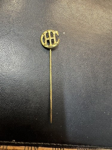 Antique International Harvester Company Brass Stick Pin IHC Advertising Childs