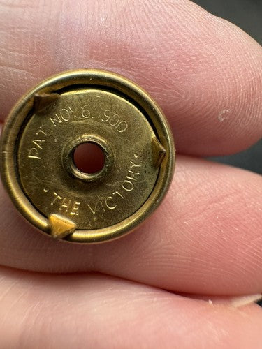 Antique Elks 3 Stone Screw Back Pin B.P.O.E. Elk Club