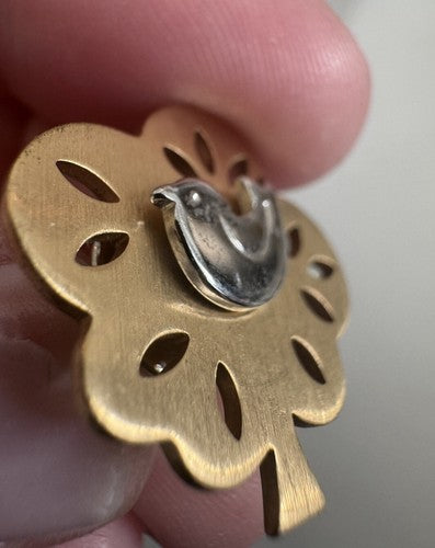 Vintage Avon Partridge in a Pear Tree Pin Tie Tack
