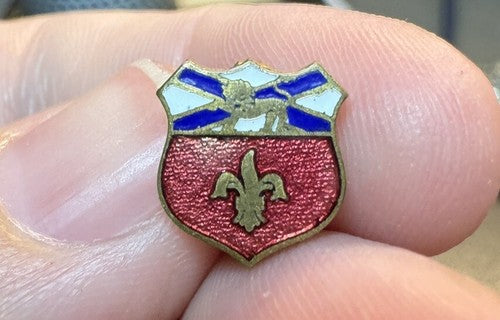 242nd Coast Artillery Battalion Crest Sweetheart Pin RARE
