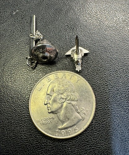 Vintage Army Medical Corps Veterinarian Insignia Tie Tack Lapel Pin by Kinney