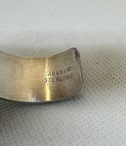 Vintage KABANA Sterling Silver .925 Southwestern Cuff Bracelet Tribal