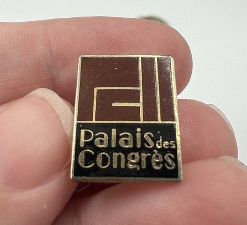 Vintage Palais des Congres Lapel Pin Congrès