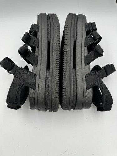 Nike Icon Women's Platform Strappy Sandals Size 7 Black Streetwear Sport