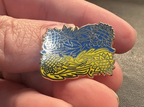 Ukraine Flag Pin Sunflower VikaVita x Dissent Pins
