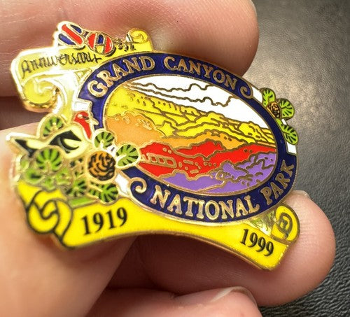 Arizona Grand Canyon National Park Lapel Pin 80th Anniversary 1919 1999