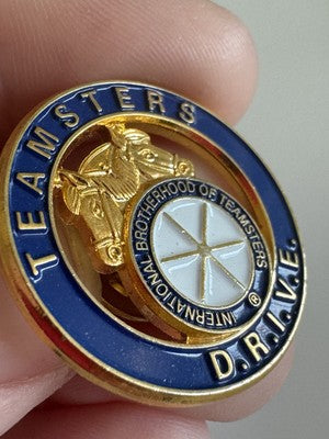 Teamsters D.R.I.V.E. Gold Tone Lapel Pin Rare Drive Union