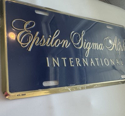 EPSILON SIGMA ALPHA International License Plate