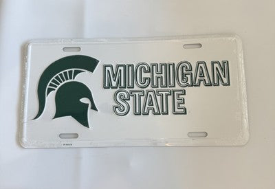 VTG New Old Stock Michigan State University MSU Spartan License Plate