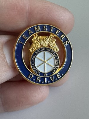 Teamsters D.R.I.V.E. Gold Tone Lapel Pin Rare Drive Union