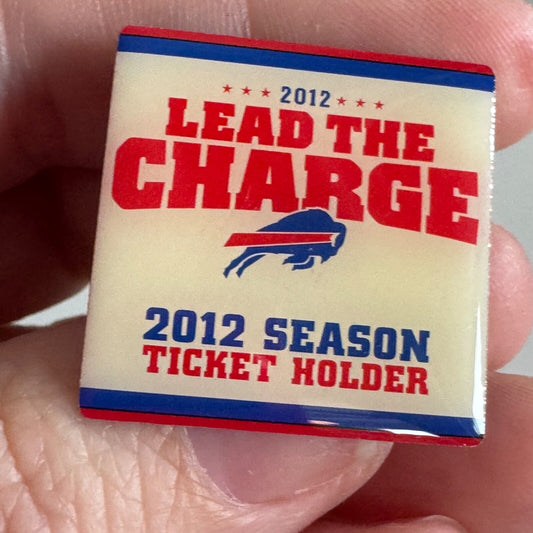 2012 Buffalo Bills NFL Lead the Charge Season Ticket Holder Lapel Pin