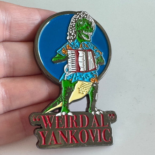 Weird Al Yankovic Dare to Be Tour VIP Pin Tyrannosaurs Rex Accordian