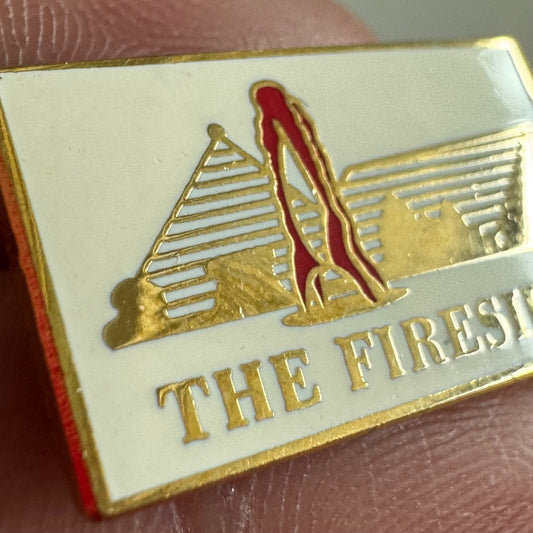 Vintage The Fireside Theater Logo Lapel Pin Wisconsin
